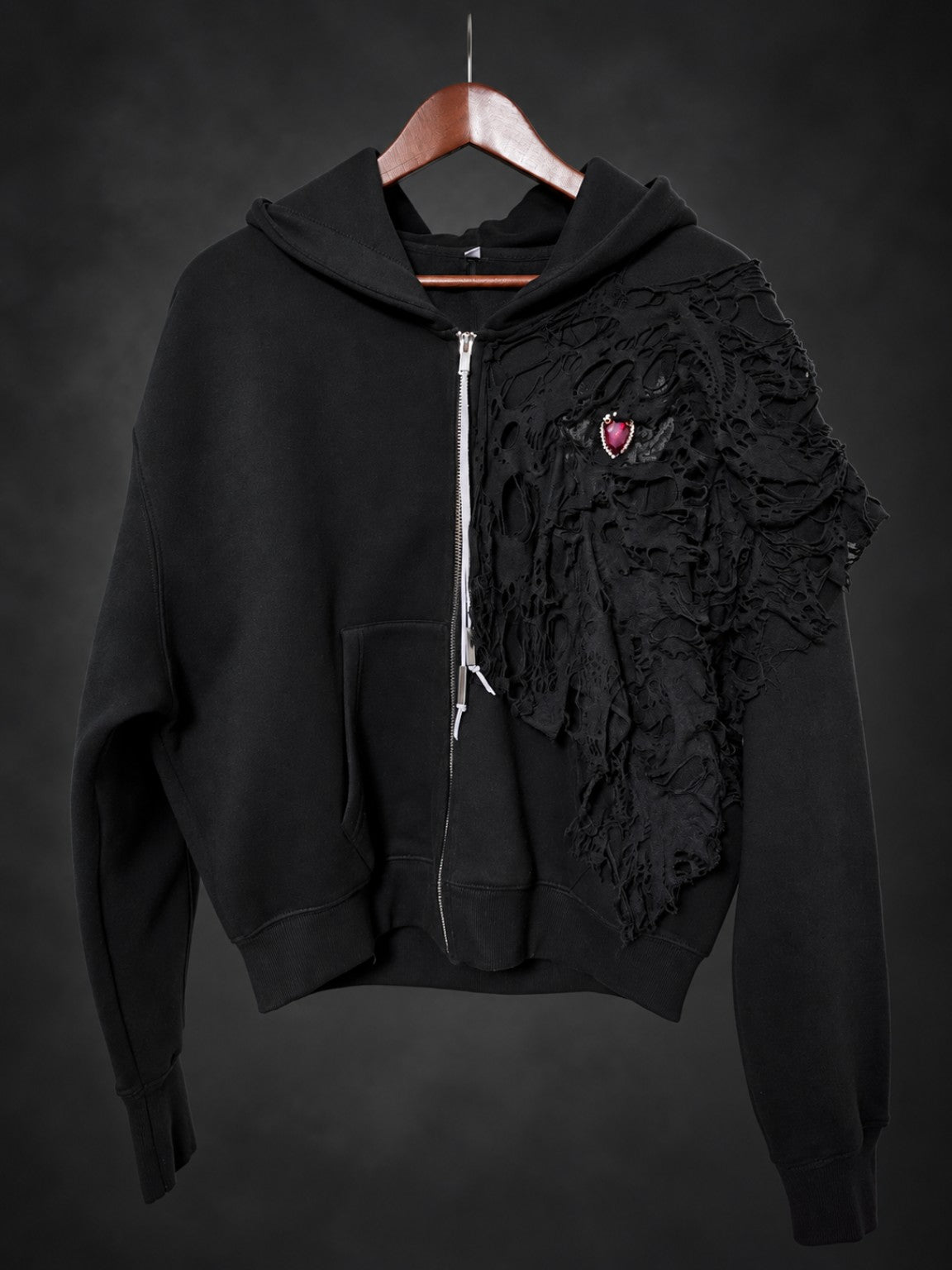 Sovereign Cropped Hoodie — Front