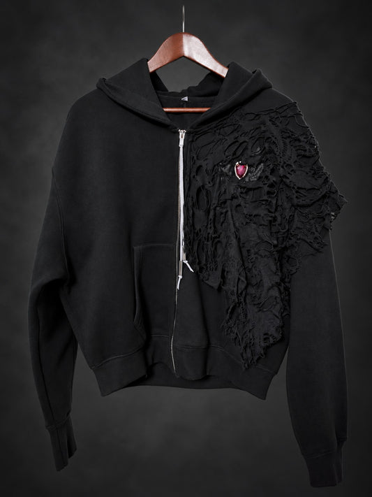 Sovereign Cropped Hoodie — Front
