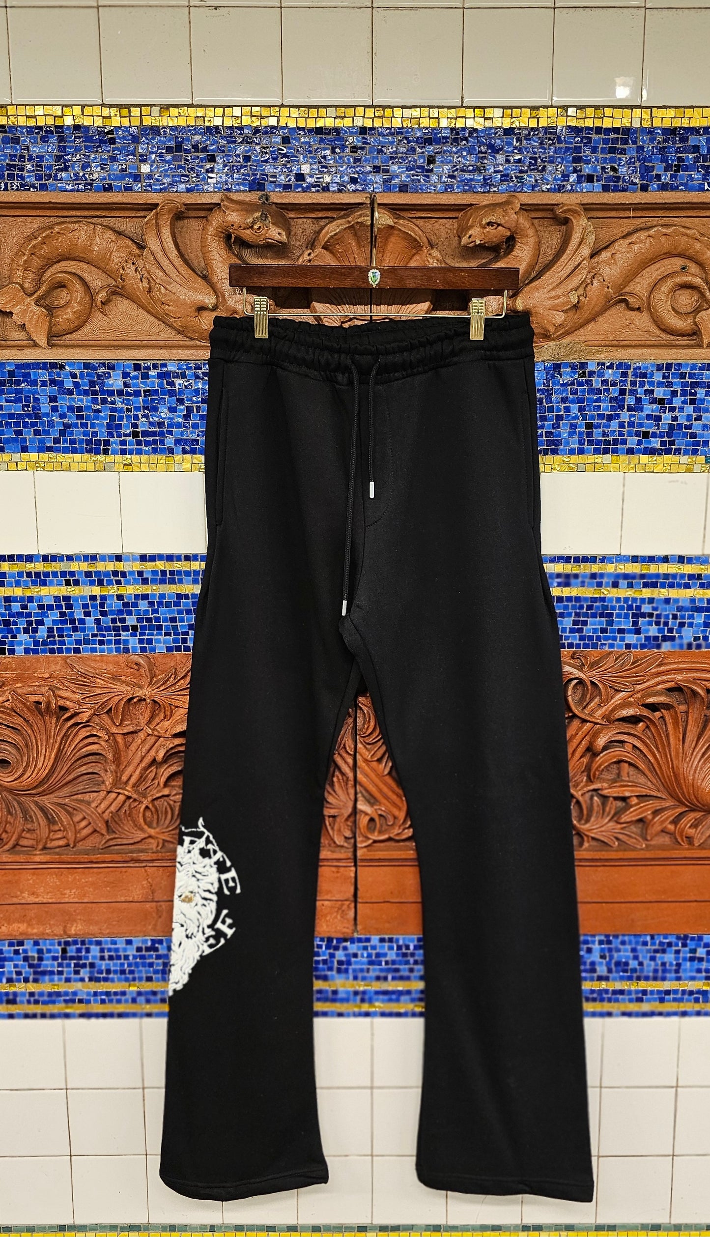 Duarte Lateef Embossed Jewel Stacked FlareSweats