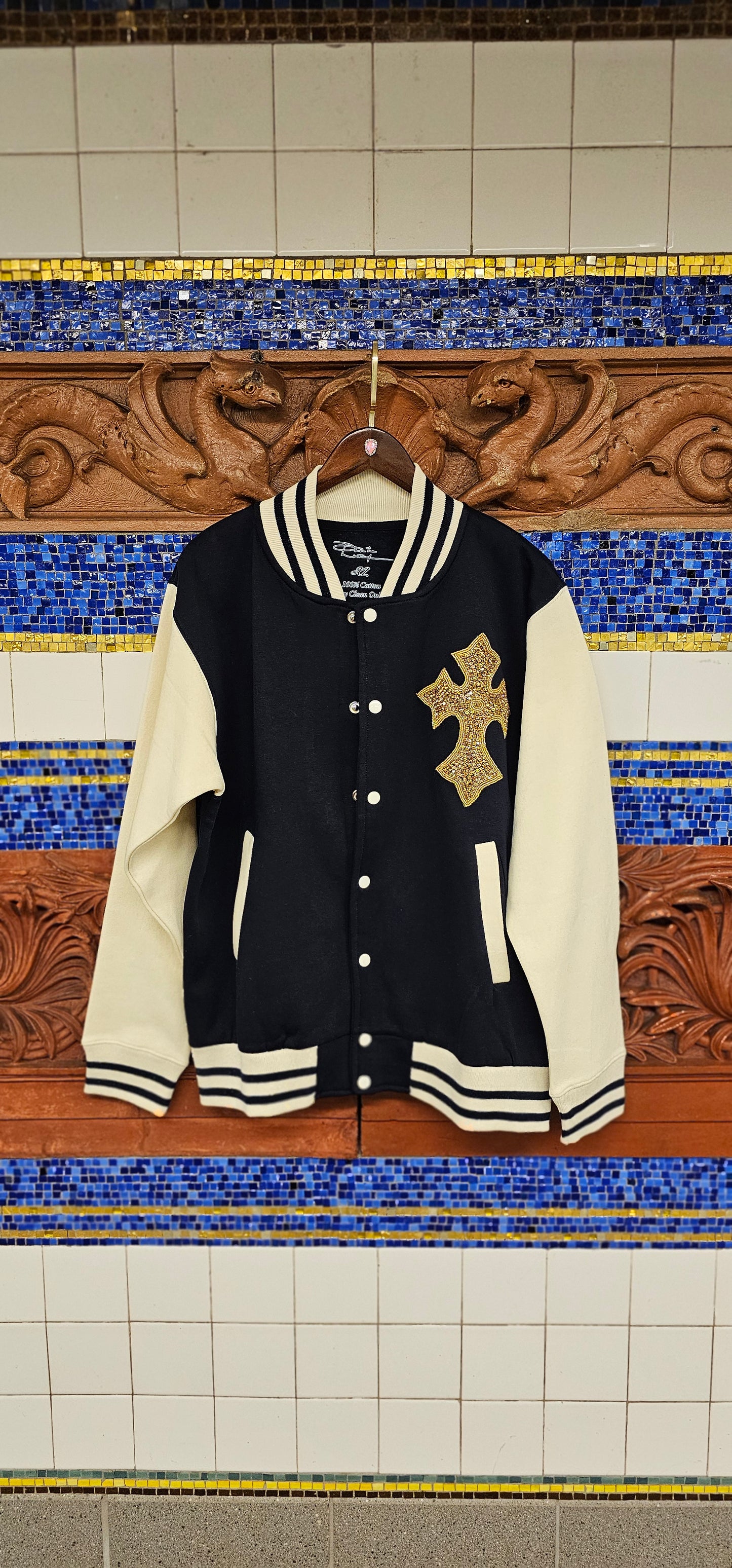Duarte Lateef Embossed Varsity Jacket