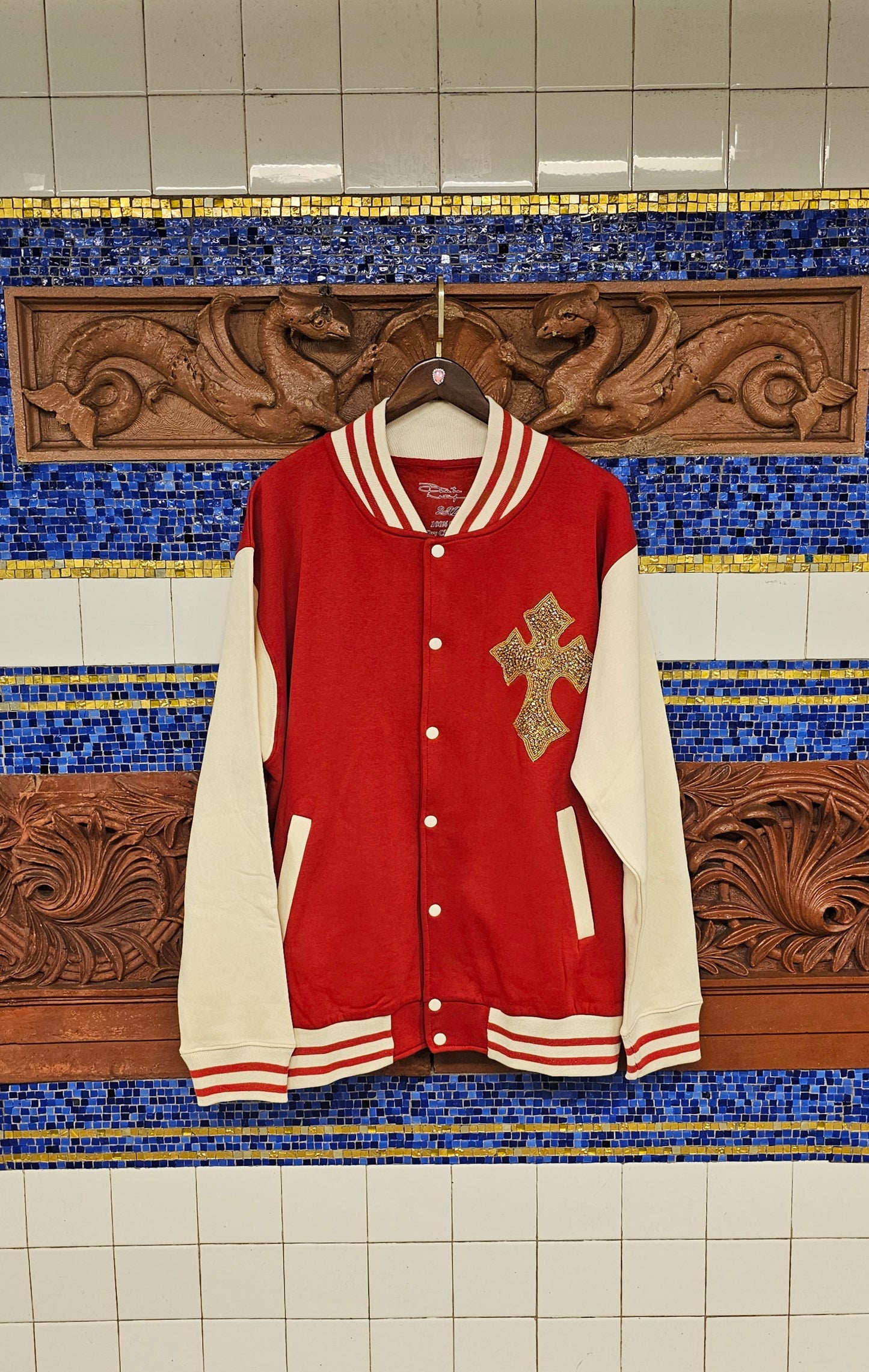 Duarte Lateef Embossed Varsity Jacket