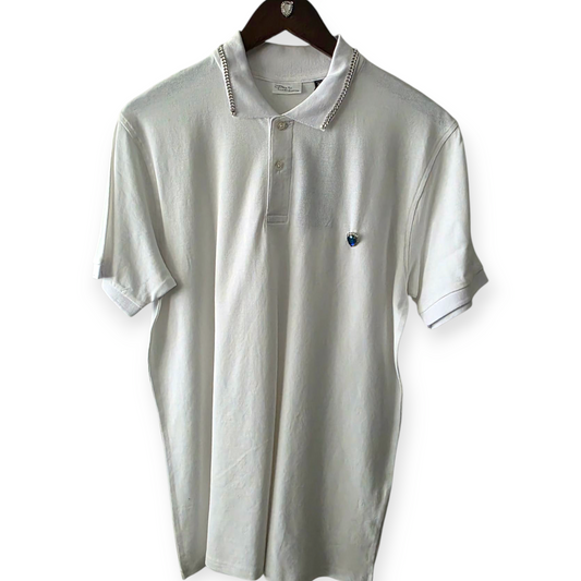 Duarte Lateef Organic Cotton Link Embellished Polo