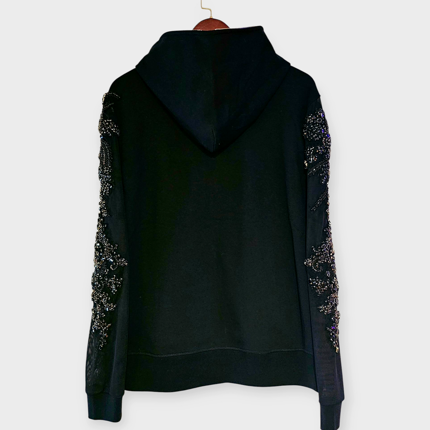 Duarte Lateef Organic Cotton Embellished Sleeve Hoodie