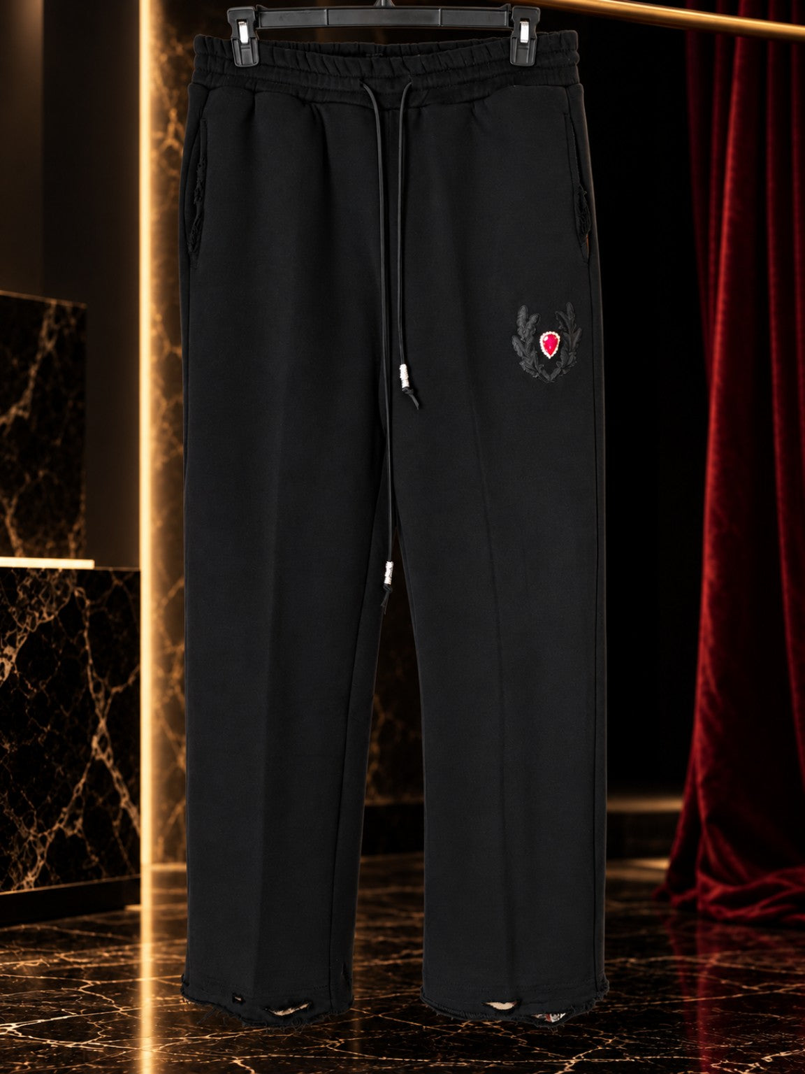 Ascended Uniform black pants front view
