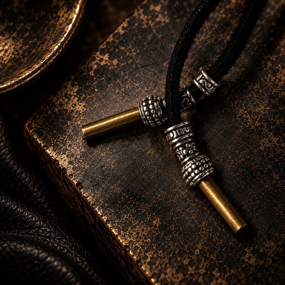 Duarte Artifact branching cord and hardware construction detail