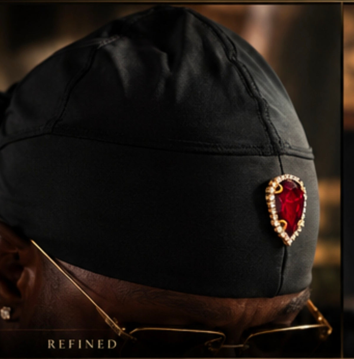 The Relic Dome 001 Ruby worn three-quarter detail