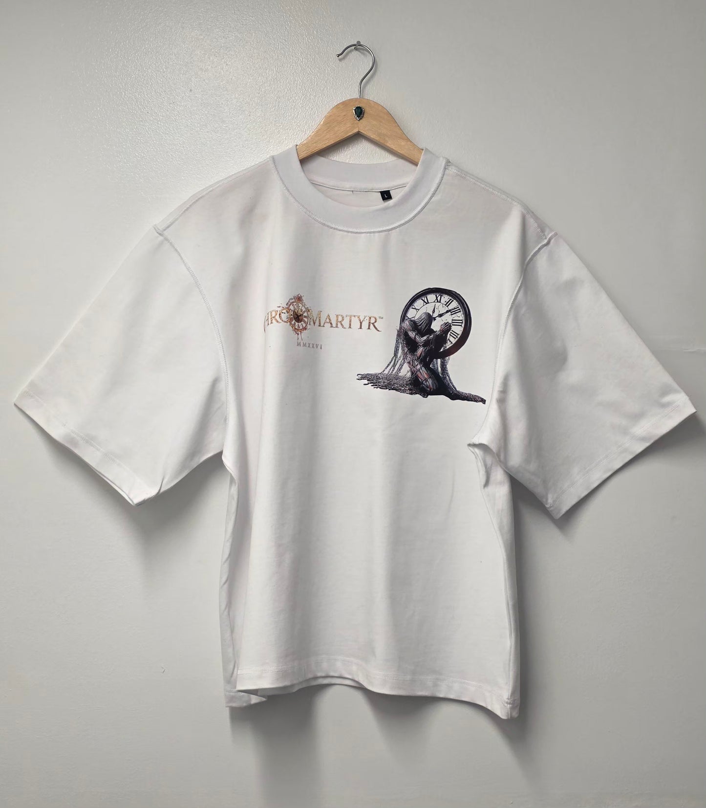 Duarte Lateef Limited Edition CHRONOMARTYR™ TEE
Hour of Reckoning — MMXXVI
